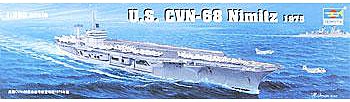 military,scale model ship,USS Nimitz CVN68 1975 Aircraft Carrier -- Plastic Model Military Ship Kit -- 1/350 Scale -- #05605