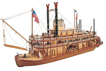 wood model ships, wood boats,1/80 Mississippi