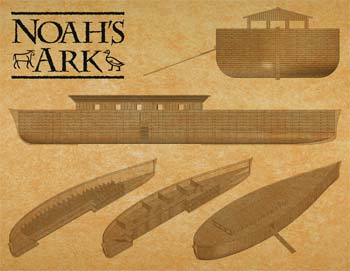  commercial plastic model ship,commercial ship,Noah's Ark in Cubit Scale -- Plastic Model Commercial Ship Kit -- 1/350 Scale -- #11316