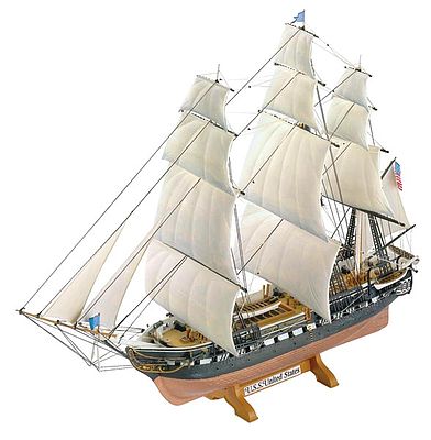  plastic model ship, model ships,United States -- Plastic Model Sailing Ship Kit -- 1/150 Scale -- #05406