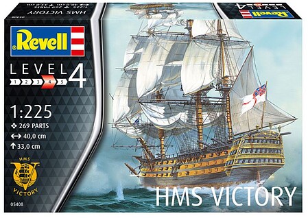  plastic model ship, model ships,HMS Victory -- Plastic Model Sailing Ship Kit -- 1/225 Scale -- #05408