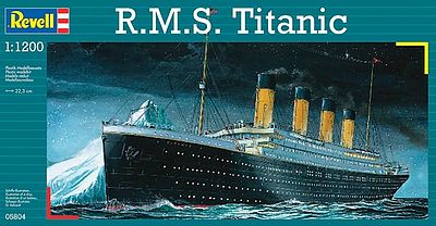  model ship, plastic model ship,RMS Titanic -- Plastic Model Commercial Ship Kit -- 1/1200 Scale -- #05804