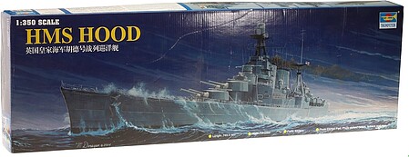 military,scale model ship,HMS Hood Battleship -- Plastic Model Military Ship Kit -- 1/350 Scale -- #05302